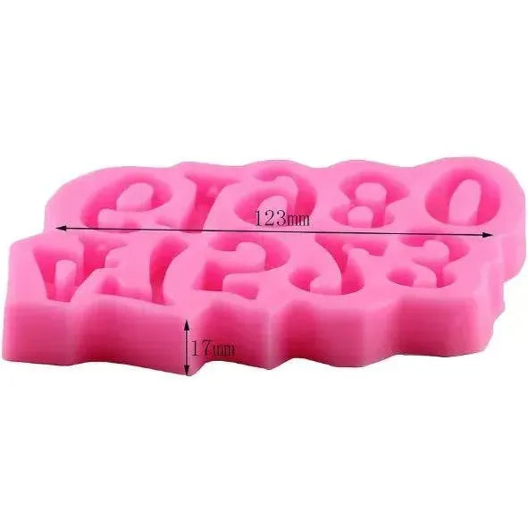 Numbers - Silicone Fondant Gum Paste Mould - thebakingtools.com