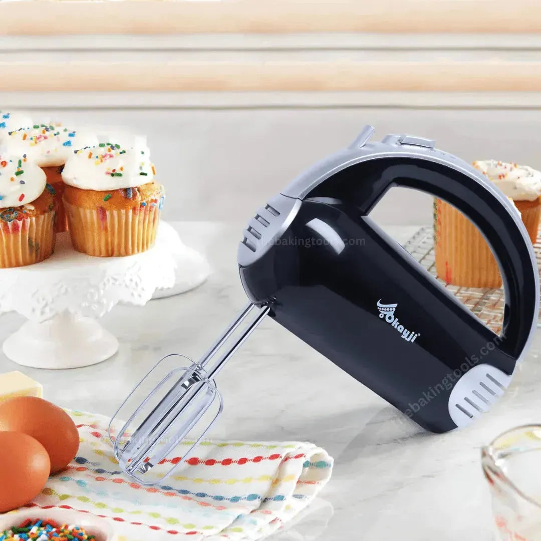 Okayji HM-002 400 Watt 5 Speed Hand Mixer - thebakingtools.com