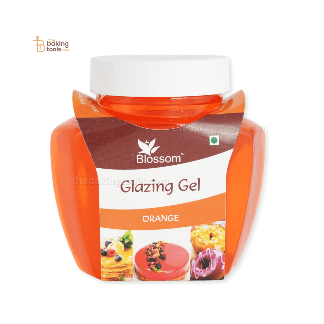 Orange Glaze Blossom Glazing Gel - 250 Gram - thebakingtools.com