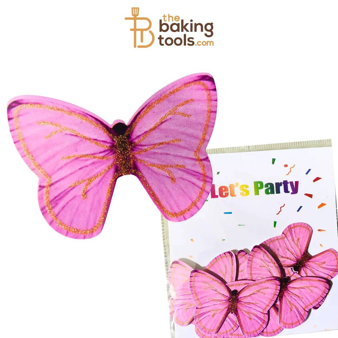 Paper Butterflies Cake Toppers Pack Of 10 - 013 - thebakingtools.com