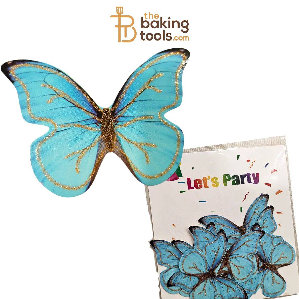 Paper Butterflies Cake Toppers Pack Of 10 - 030 - thebakingtools.com