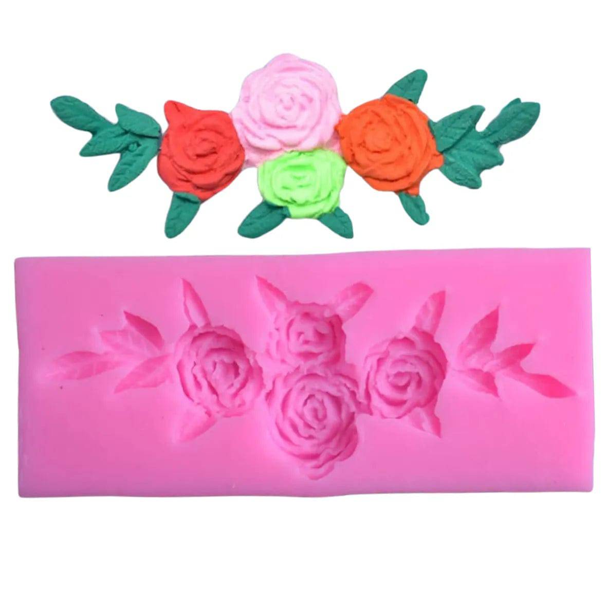 Patch Work 2 - Silicone Fondant Gum Paste Mould - thebakingtools.com