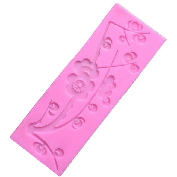 Patch Work 3 - Silicone Fondant Gum Paste Mould - thebakingtools.com