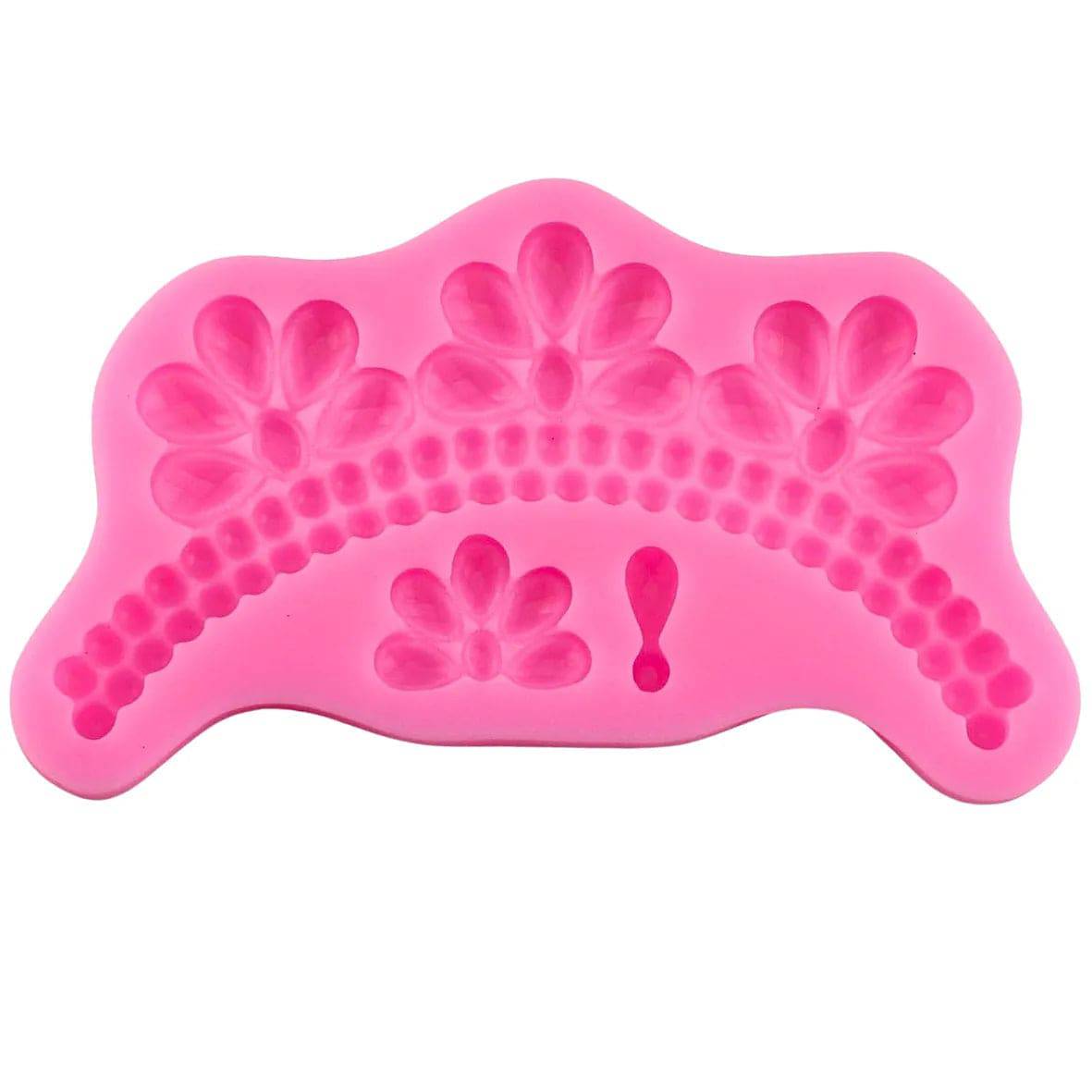 Pearl Border - Silicone Fondant Gum Paste Mould - thebakingtools.com