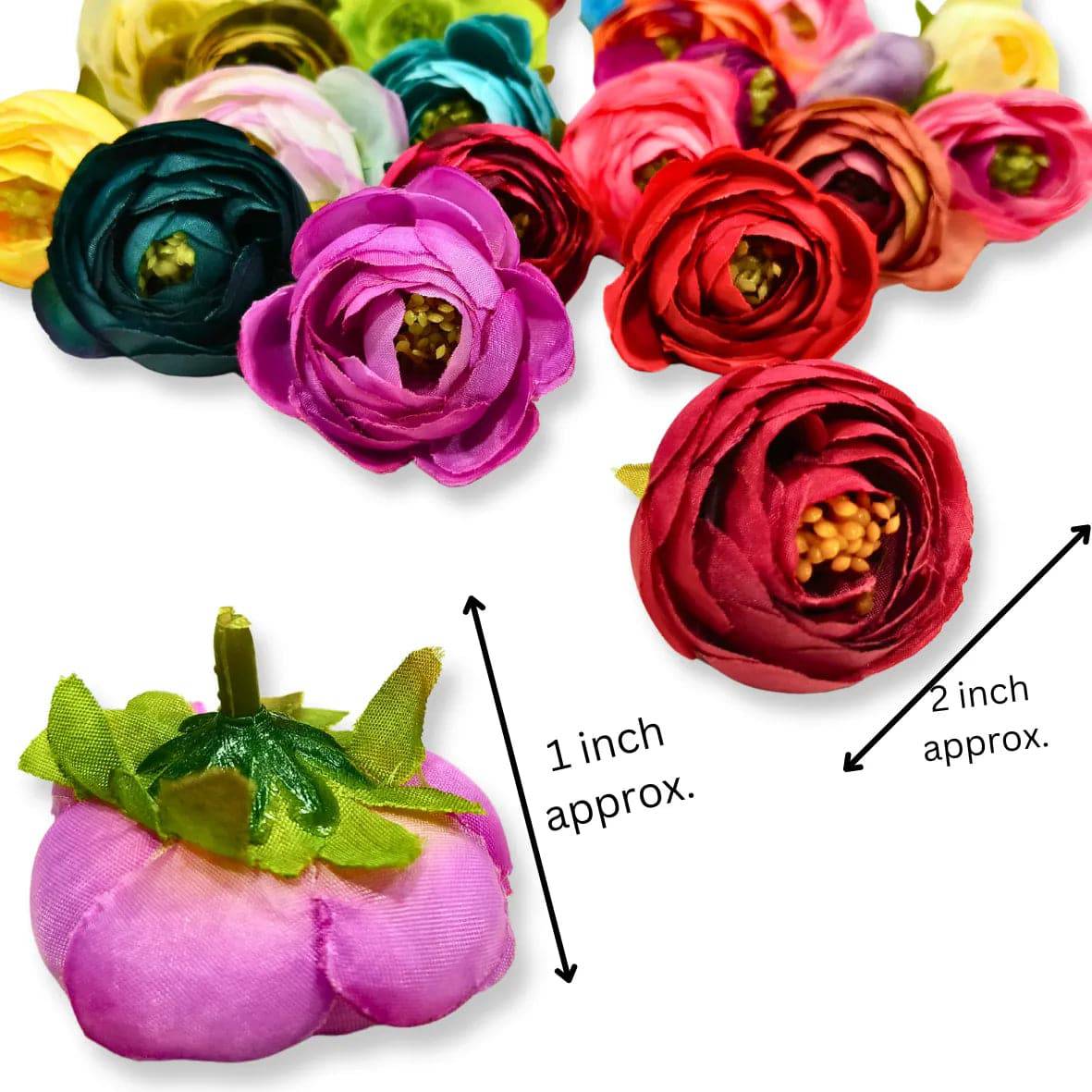 Peony Flower Multicolour - Pack of 10 - thebakingtools.com