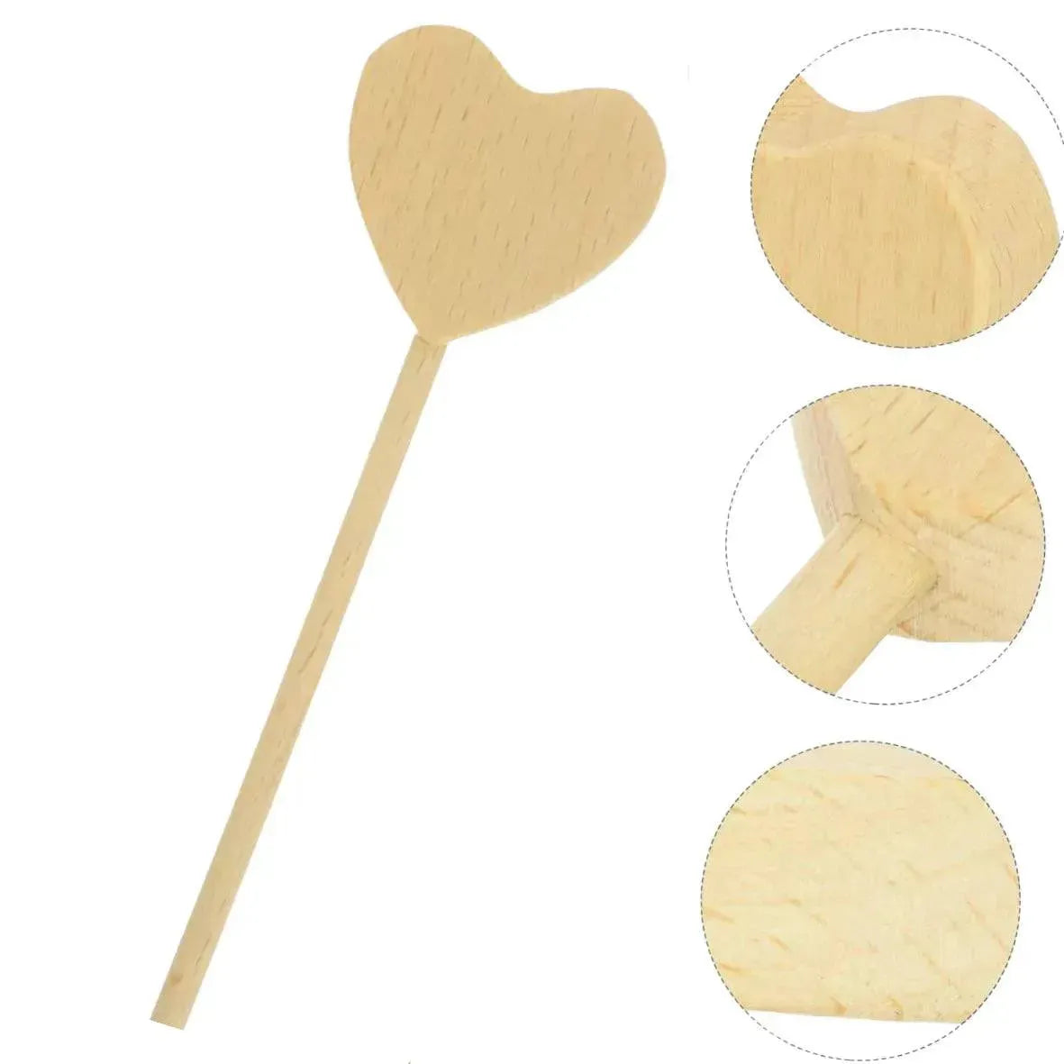 Pinata Heart Shape Wooden Hammer 12-inch - thebakingtools.com