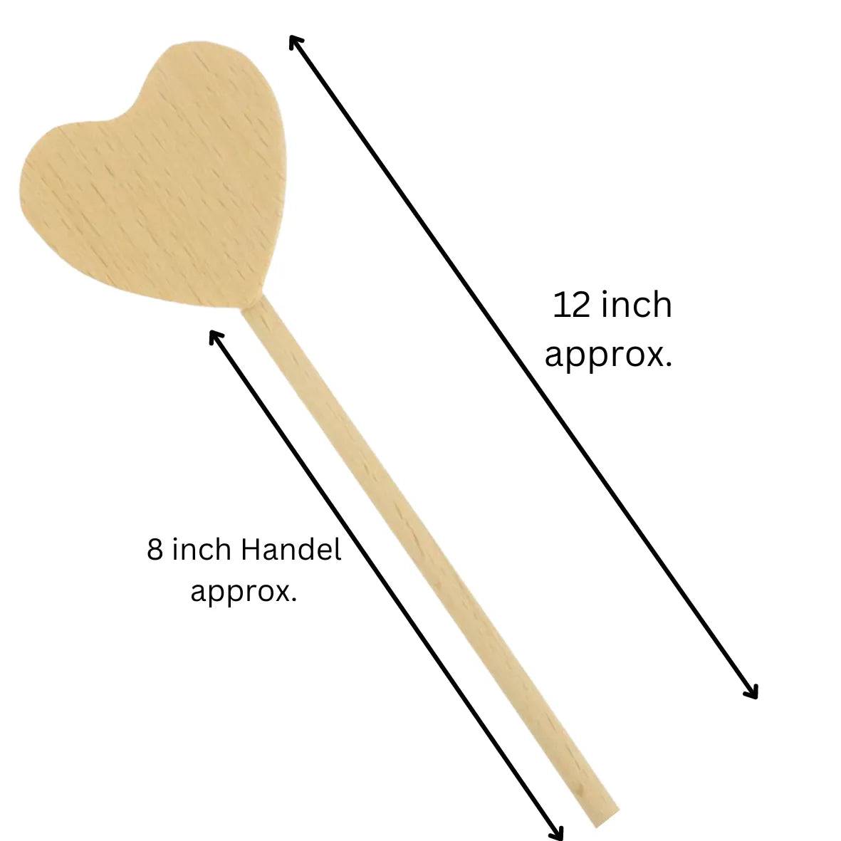 Pinata Heart Shape Wooden Hammer 12-inch - thebakingtools.com