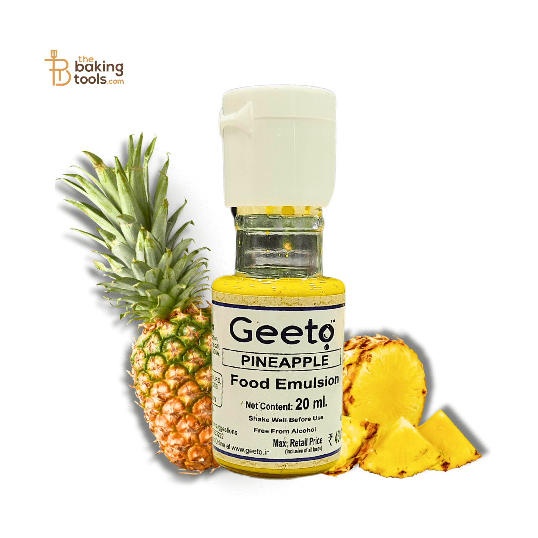 Pineapple Emulsion Flavour 20ml Geeto - thebakingtools.com