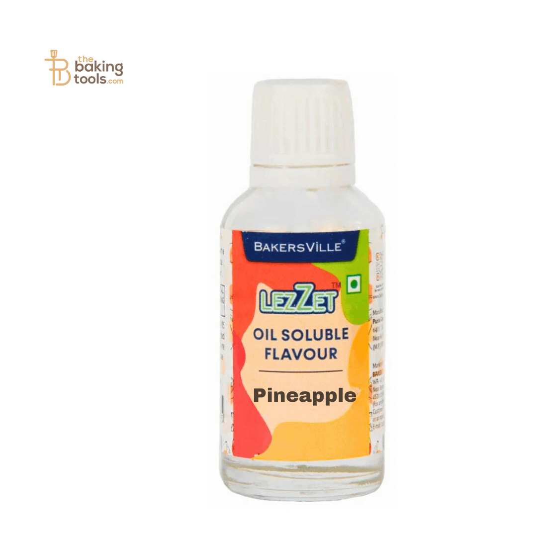 Pineapple Oil Soluble Flavour Lezzet 10 ml - thebakingtools.com