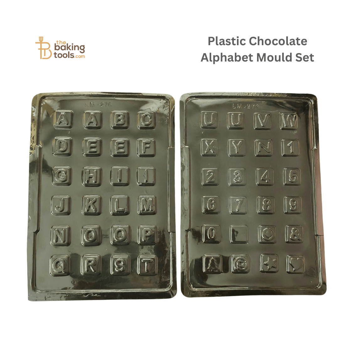 Plastic Chocolate Mould - 031 | Alphabet Set | PVC Chocolate Mould - thebakingtools.com