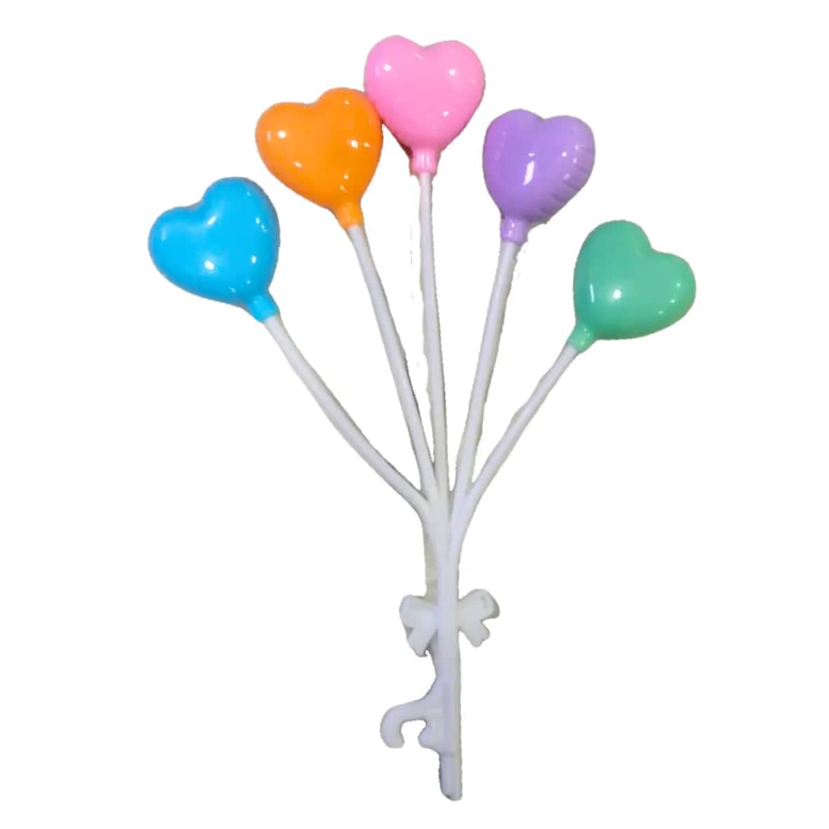 Plastic Heart Cake Toppers - thebakingtools.com