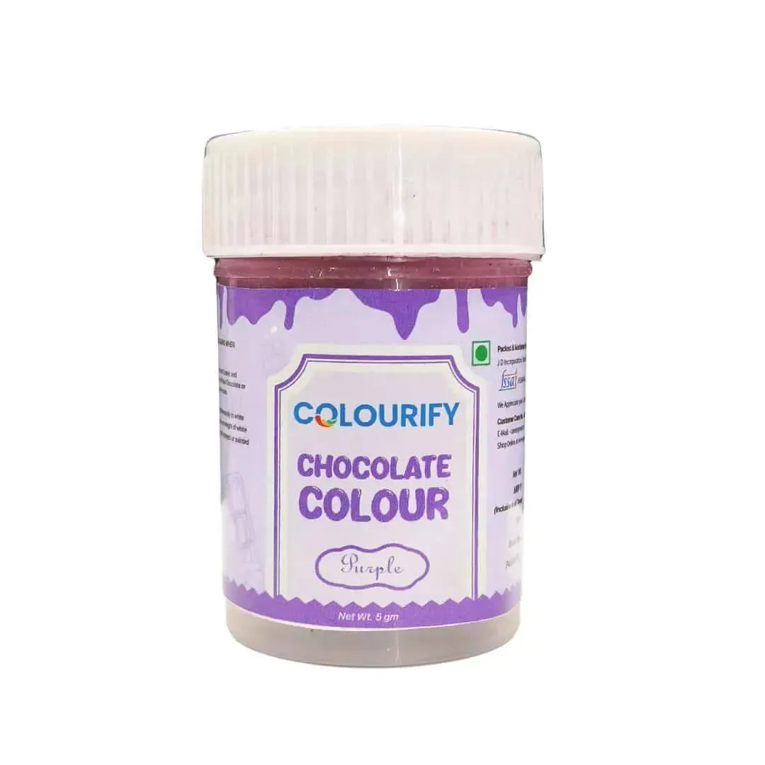 Purple Chocolate Colour - 5 Grams | Colourify Powder Chocolate Colour - thebakingtools.com