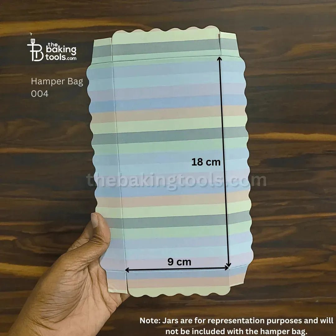 PVC Hamper Bag - 04 | For Chocolates & Cake Jar | Pack of 10 - thebakingtools.com