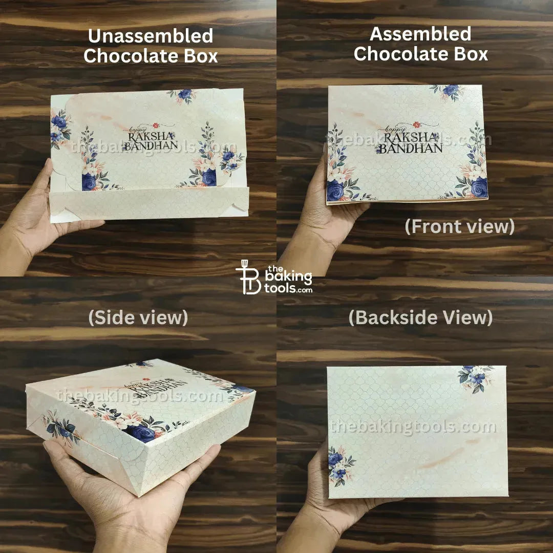 Rakhi Hamper Collection 01 | Chocolate Box, Gift Bag, Envelope & DIY Card - thebakingtools.com