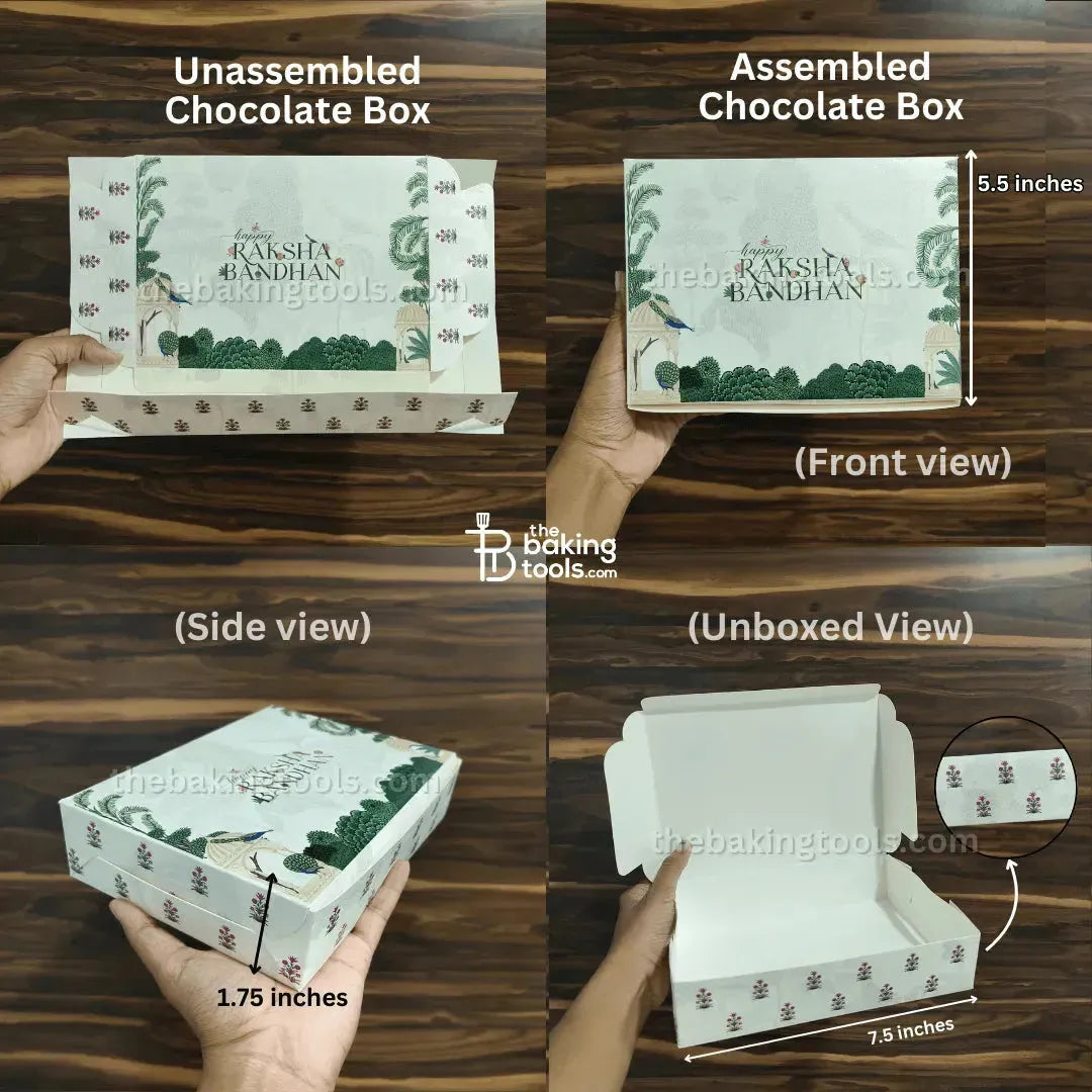 Rakhi Hamper Collection 02 | Chocolate Box, Gift Bag, Envelope & DIY Card - thebakingtools.com
