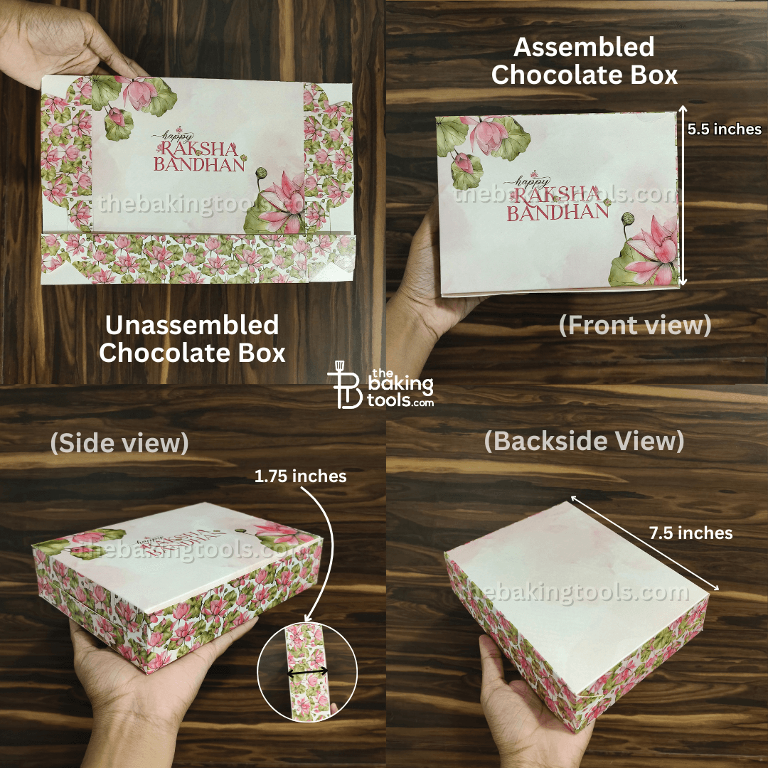 Rakhi Hamper Collection 03 | Chocolate Box, Gift Bag, Envelope & DIY Card - thebakingtools.com