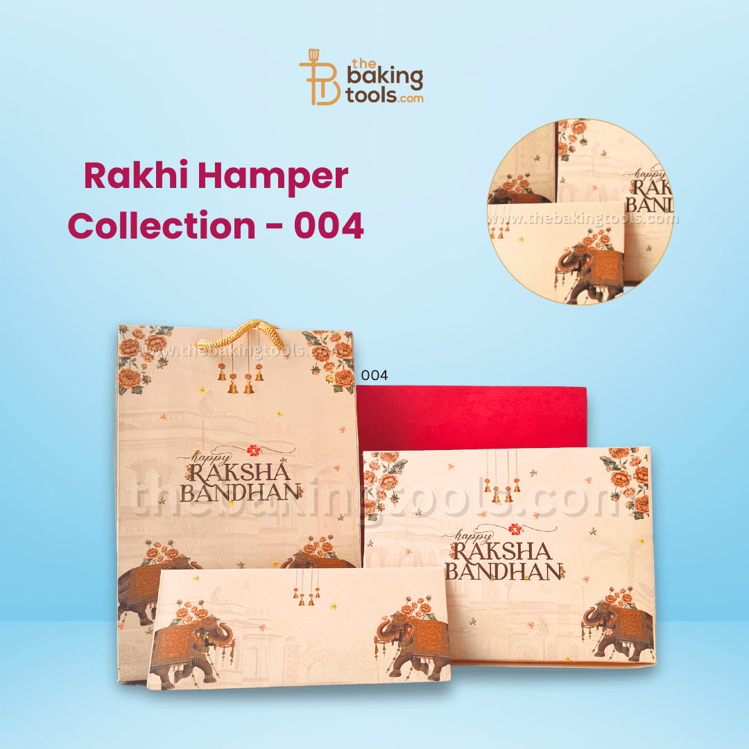 Rakhi Hamper Collection 04 | Chocolate Box, Gift Bag, Envelope & DIY Card - thebakingtools.com