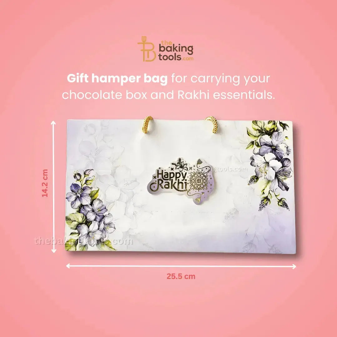 Rakhi Hamper Collection 05 | Chocolate Box, Gift Bag, Envelope & DIY Card - thebakingtools.com
