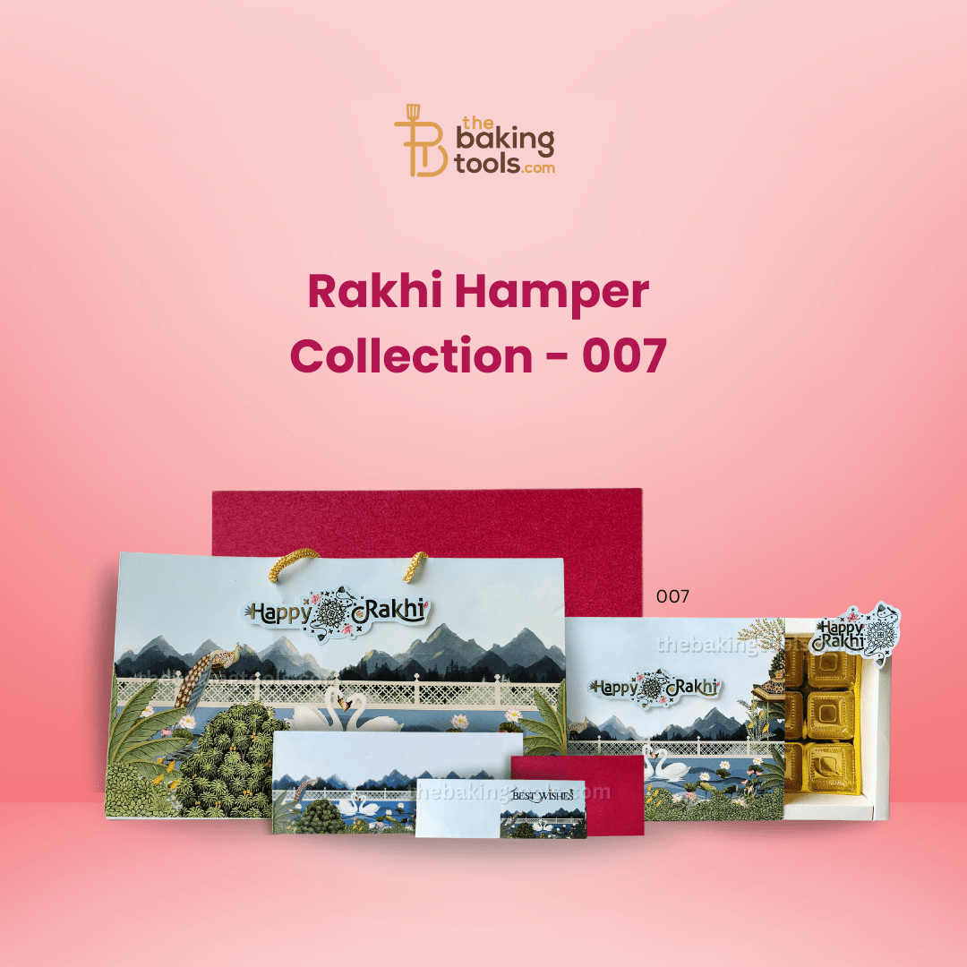 Rakhi Hamper Collection 07 | Chocolate Box, Gift Bag, Envelope & DIY Card - thebakingtools.com