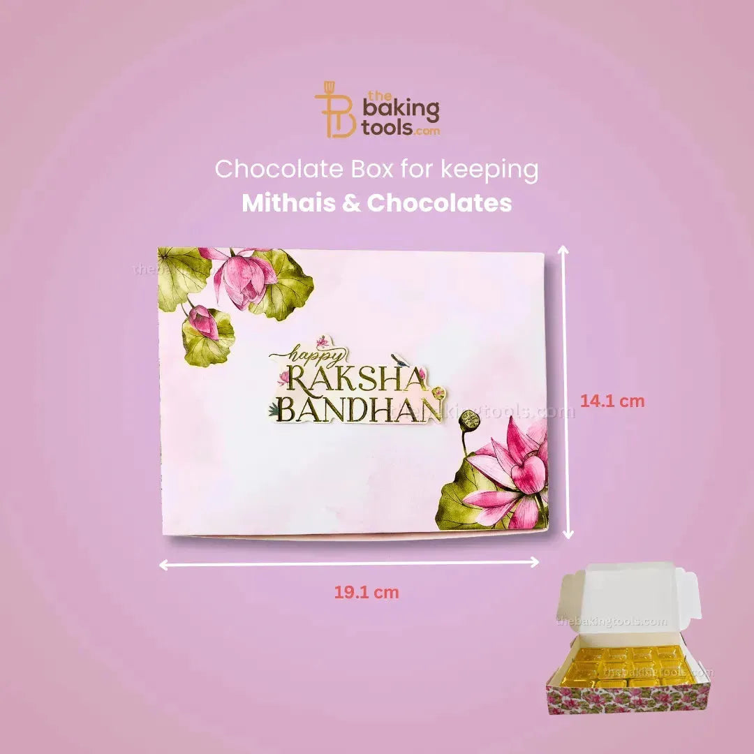 Rakhi Hamper Collection 08 | Chocolate Box, Gift Bag, Envelope & DIY Card - thebakingtools.com