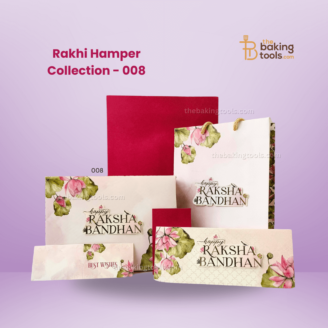 Rakhi Hamper Collection 08 | Chocolate Box, Gift Bag, Envelope & DIY Card - thebakingtools.com