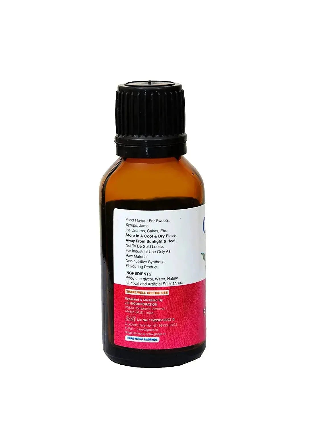 Raspberry Food Flavour Essence | 30ml | Geeto Food Flavour - thebakingtools.com