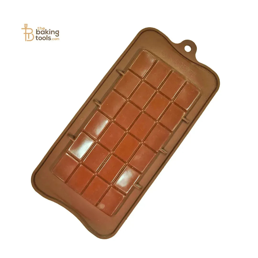 Rectangular Shaped Chocolate Bar Silicone Mould - thebakingtools.com