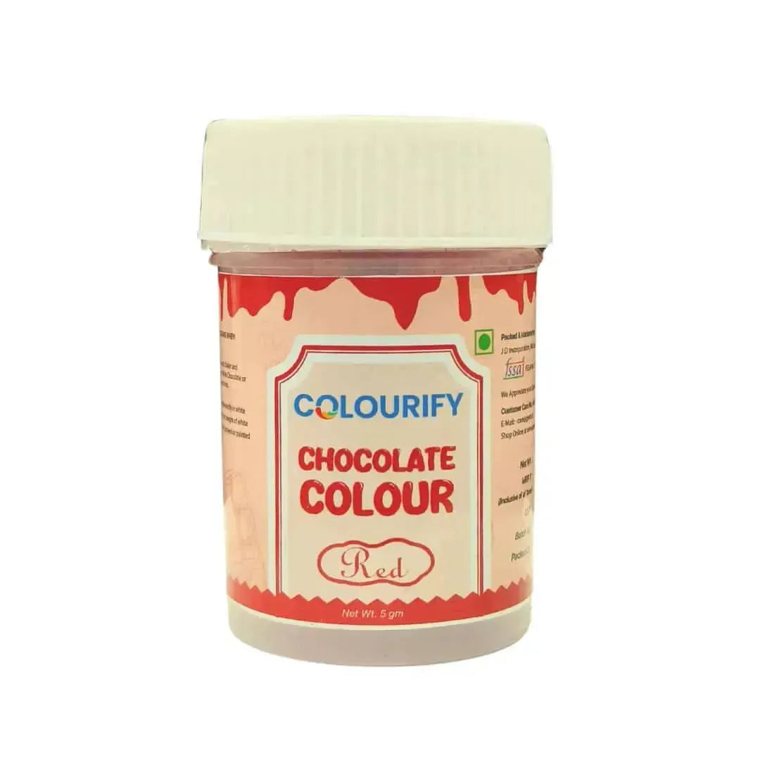 Red Chocolate Colour - 5 Grams | Colourify Powder Chocolate Colour - thebakingtools.com