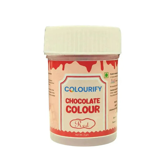 Red Chocolate Colour - 5 Grams | Colourify Powder Chocolate Colour - thebakingtools.com