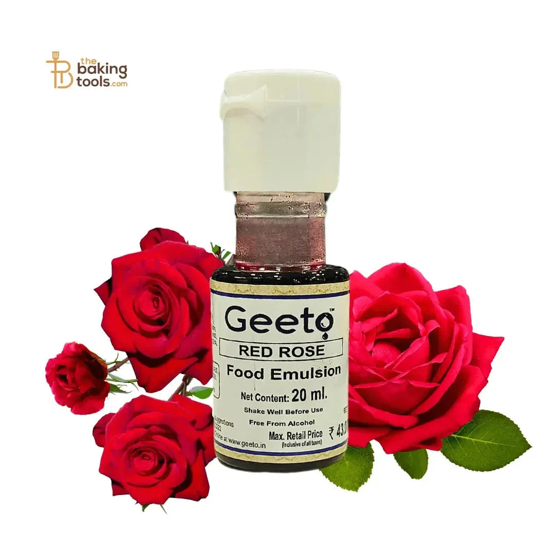 Red Rose Emulsion Flavour 20ml Geeto - thebakingtools.com