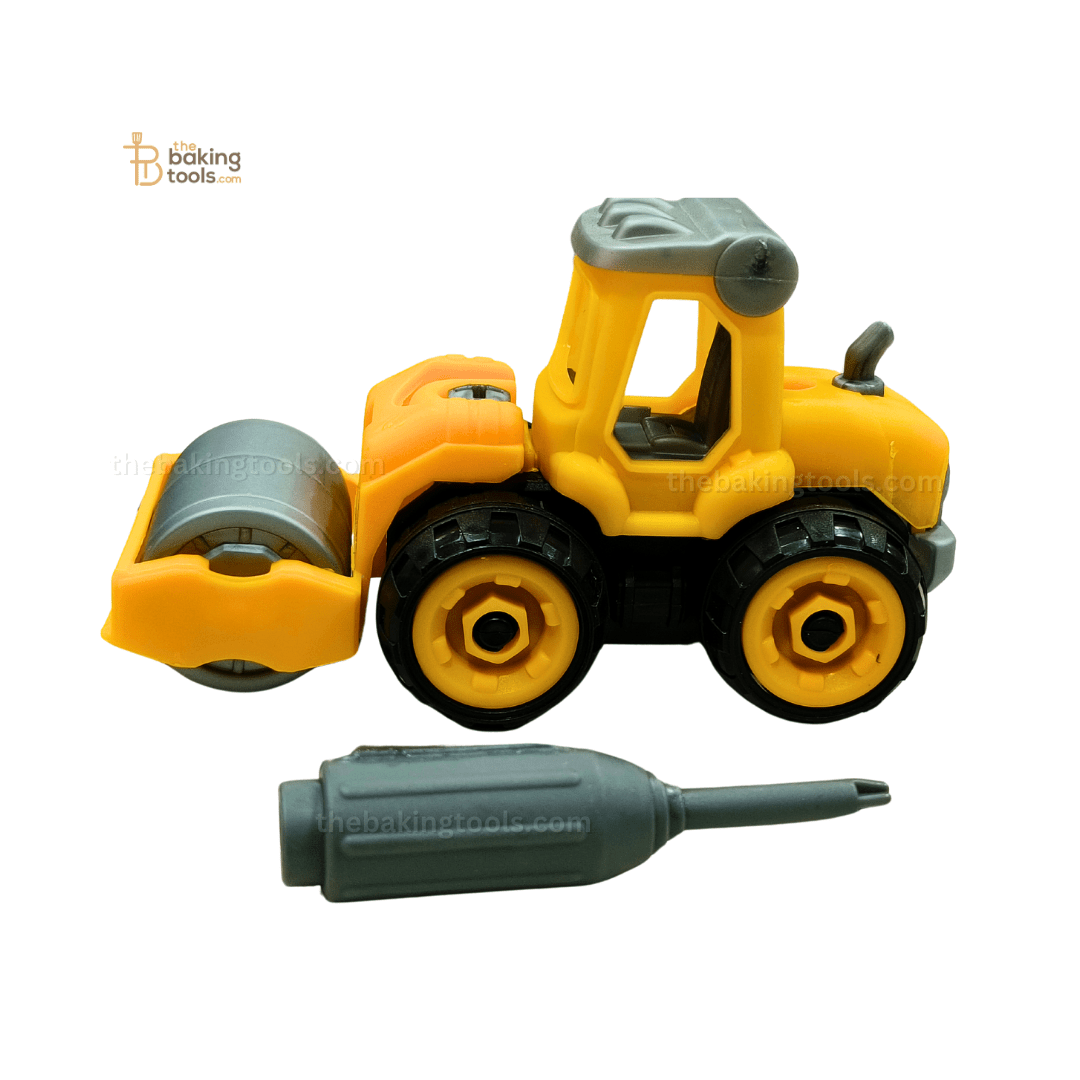 Road Roller Vehicle Construction Toy Cake Topper - 003 - thebakingtools.com