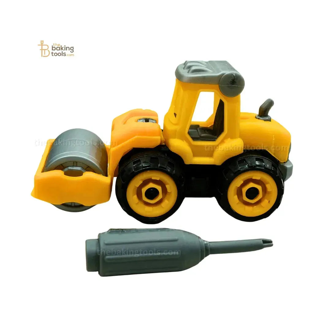 Road Roller Vehicle Construction Toy Cake Topper - 003 - thebakingtools.com