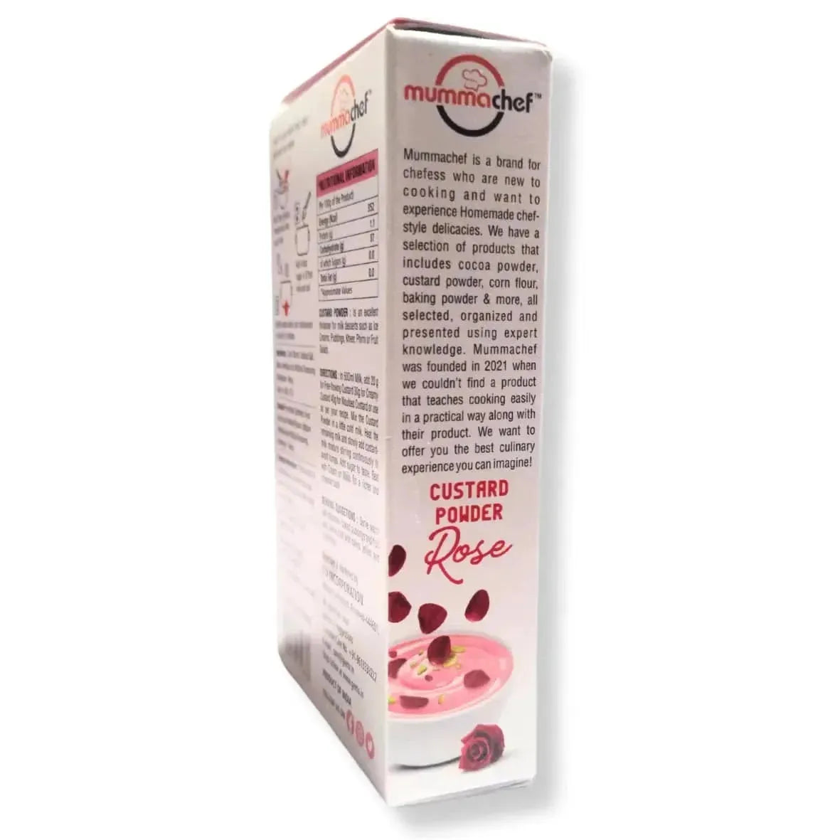 Rose Custard Powder 100 Grams | Mummachef Rose Custard Powder - thebakingtools.com