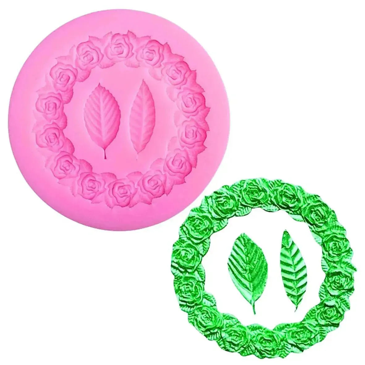 Rose Leaf Silicone Fondant Gum Paste Mould - thebakingtools.com