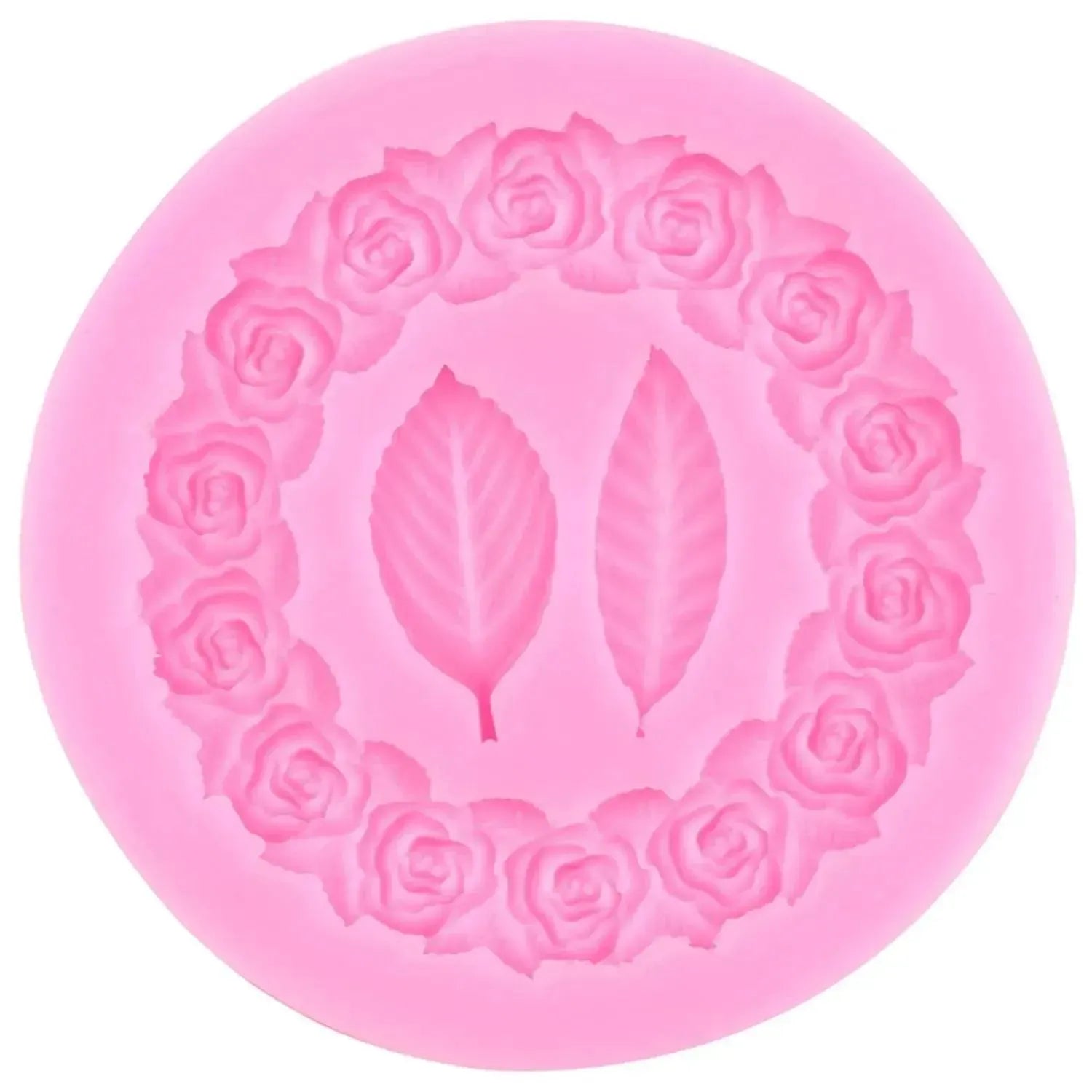 Rose Leaf Silicone Fondant Gum Paste Mould - thebakingtools.com