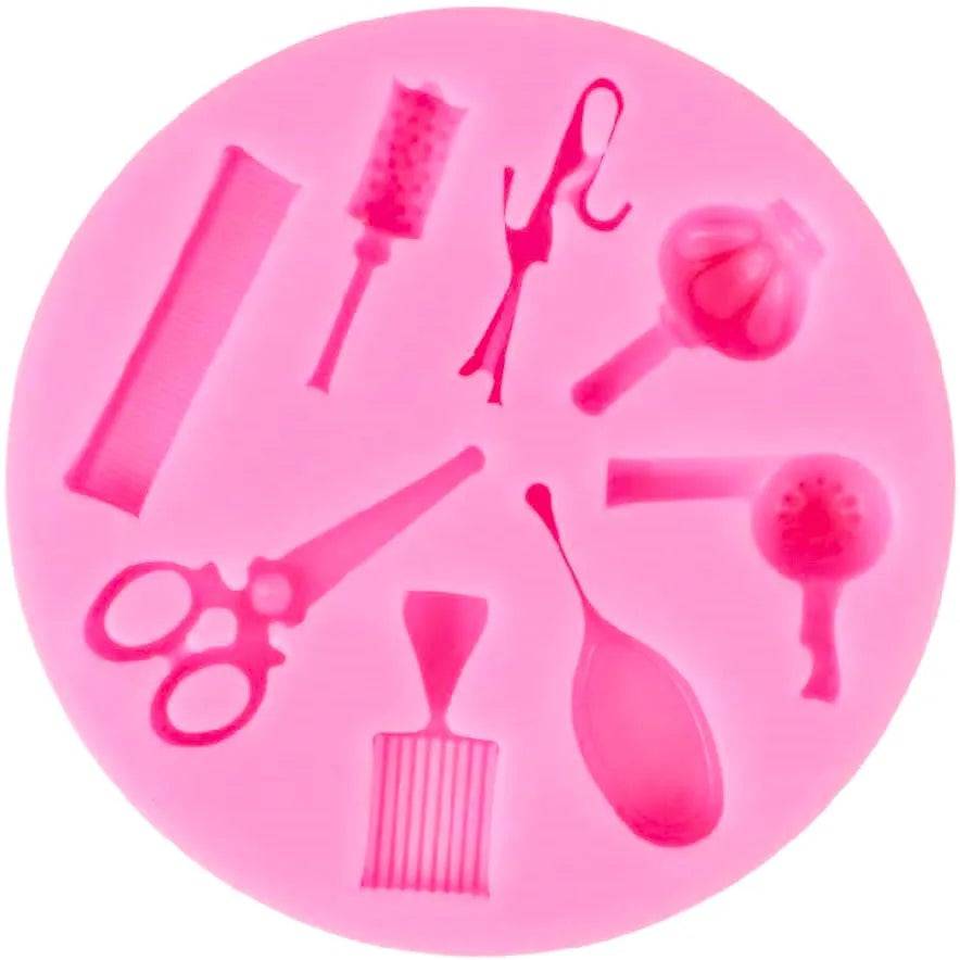 Saloon Accessories Silicone Fondant Gum Paste Mould - thebakingtools.com