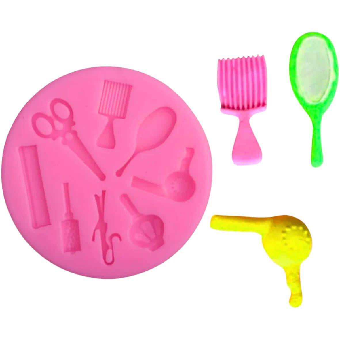 Saloon Accessories Silicone Fondant Gum Paste Mould - thebakingtools.com