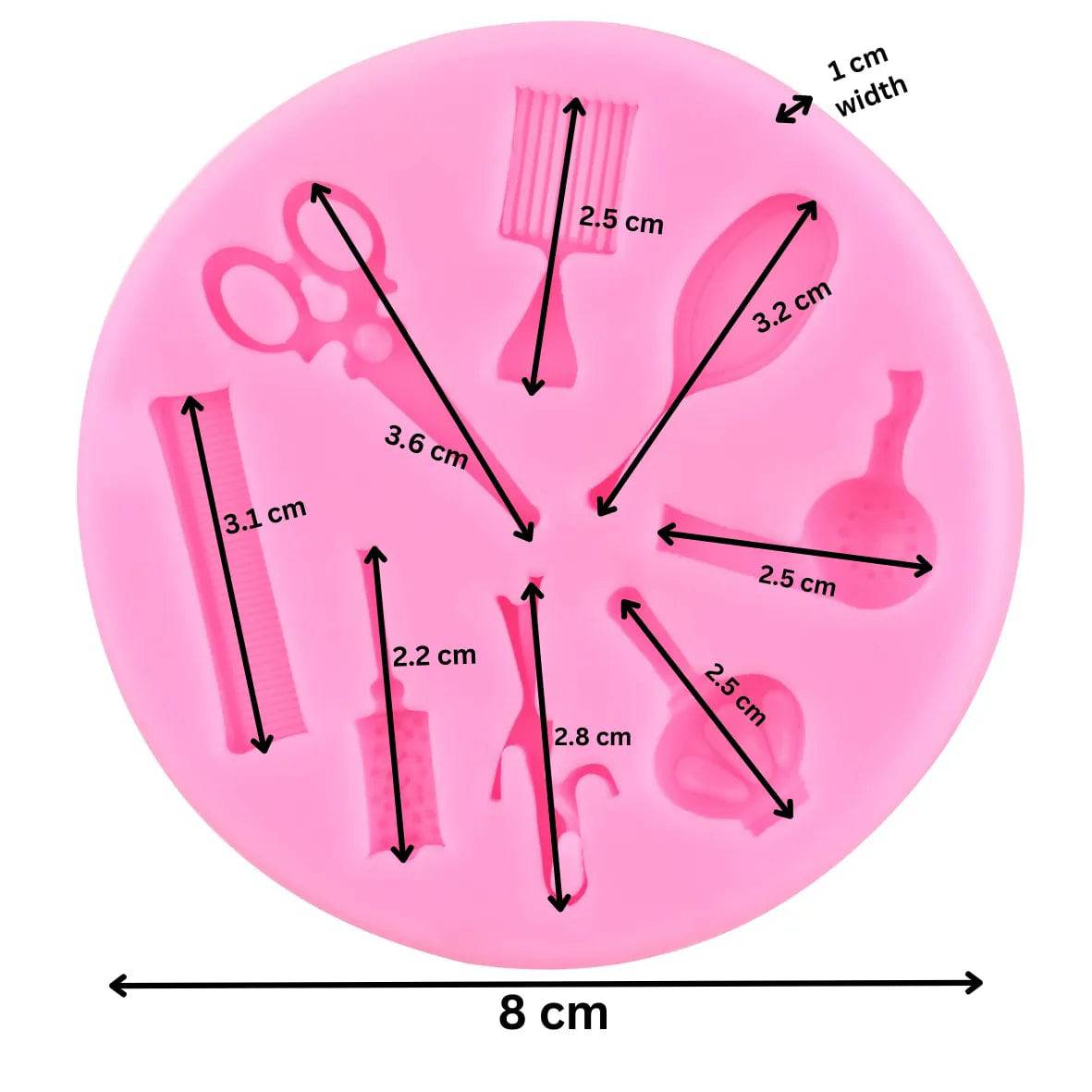 Saloon Accessories Silicone Fondant Gum Paste Mould - thebakingtools.com