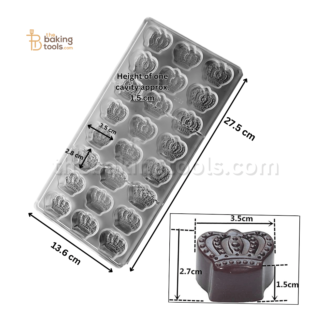 Shunda Polycarbonate Chocolate Mould - 002 - thebakingtools.com