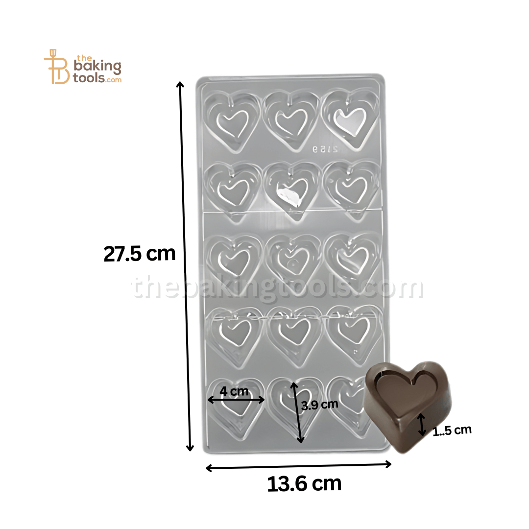 Shunda Polycarbonate Chocolate Mould - 006 - thebakingtools.com