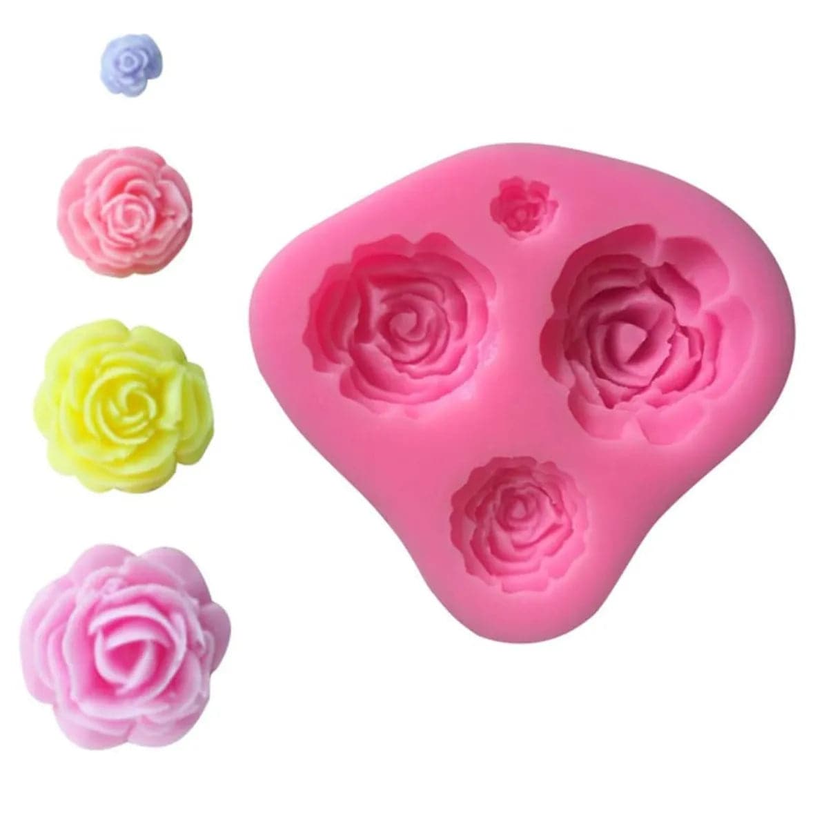 SILICONE FONDANT GUM PASTE MOULD - FLOWER 01 - thebakingtools.com