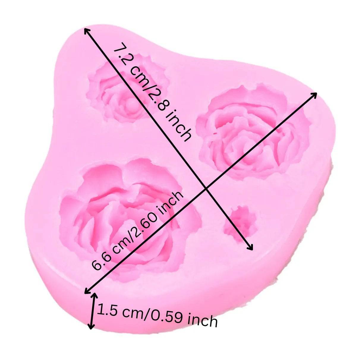 SILICONE FONDANT GUM PASTE MOULD - FLOWER 01 - thebakingtools.com