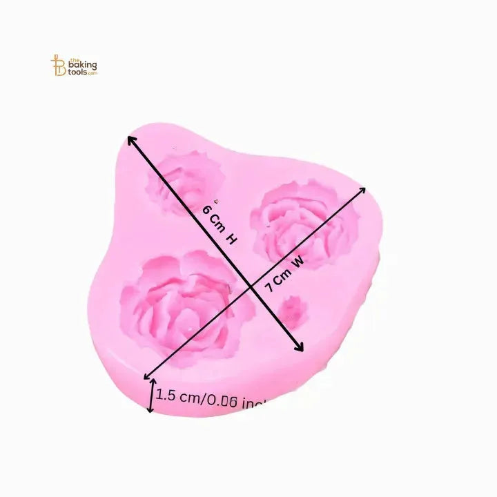 SILICONE FONDANT GUM PASTE MOULD - FLOWER 01 - thebakingtools.com