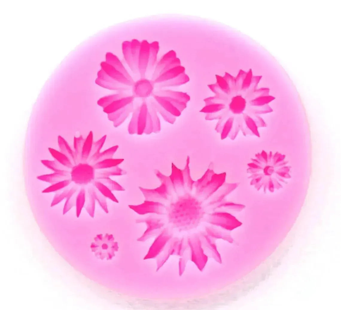 Silicone Fondant Gum Paste Mould - Flower 02 - thebakingtools.com