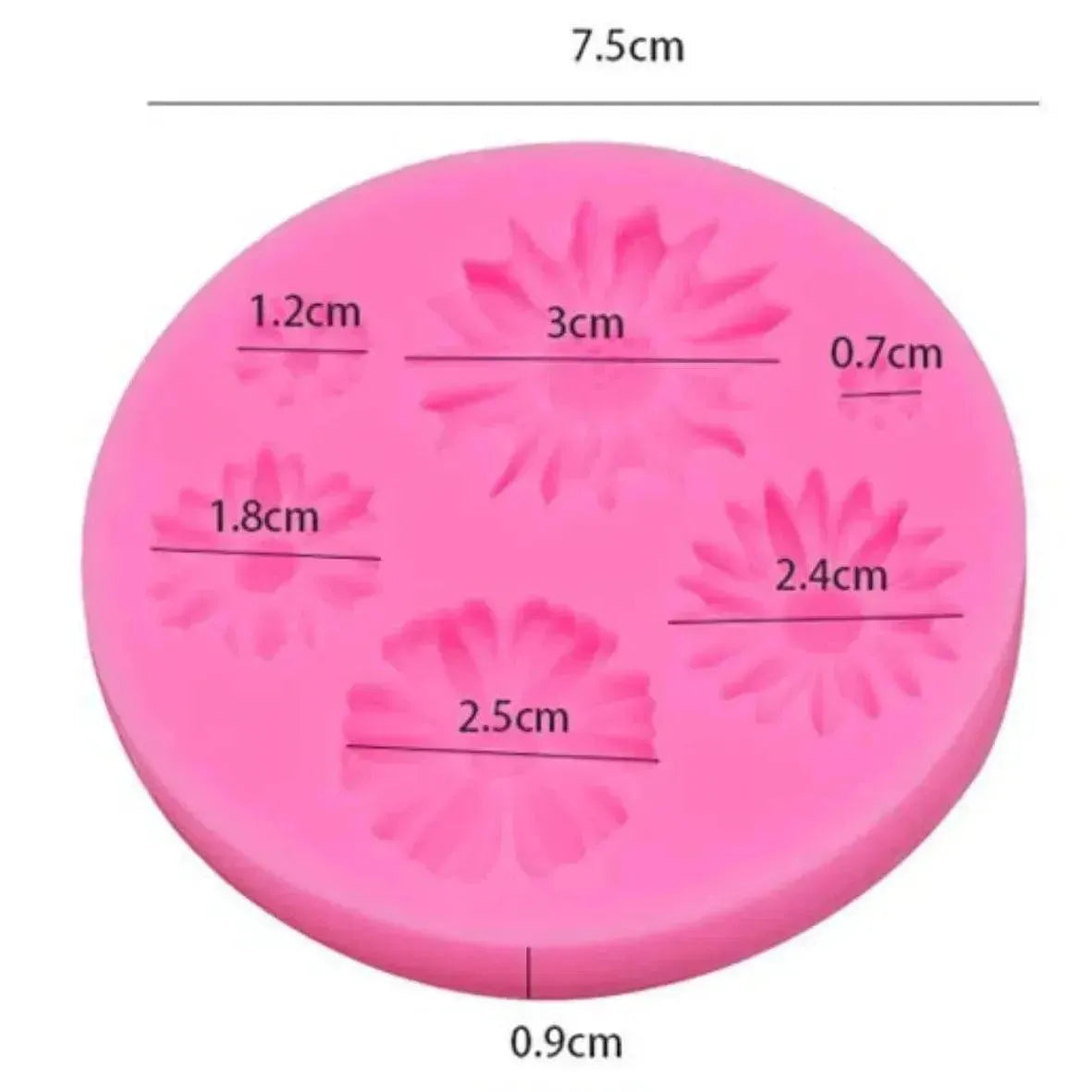 Silicone Fondant Gum Paste Mould - Flower 02 - thebakingtools.com