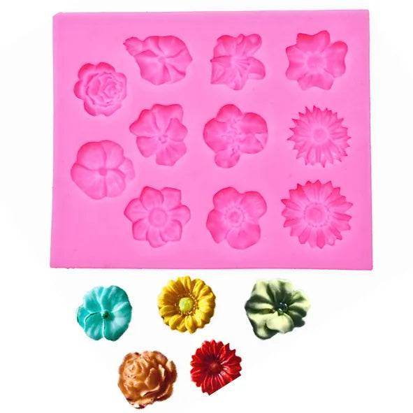 Silicone Fondant Gum Paste Mould - Flower 04 - thebakingtools.com