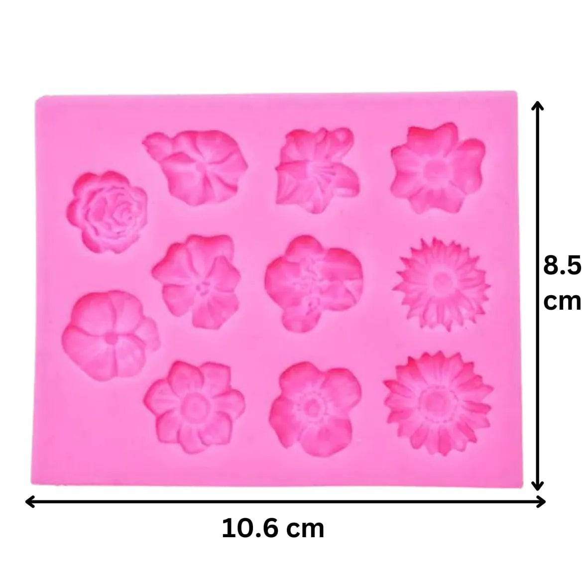 Silicone Fondant Gum Paste Mould - Flower 04 - thebakingtools.com