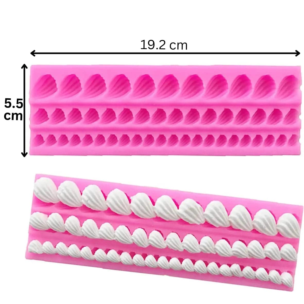 Silicone Fondant Gum Paste Mould - Lace 01 - thebakingtools.com