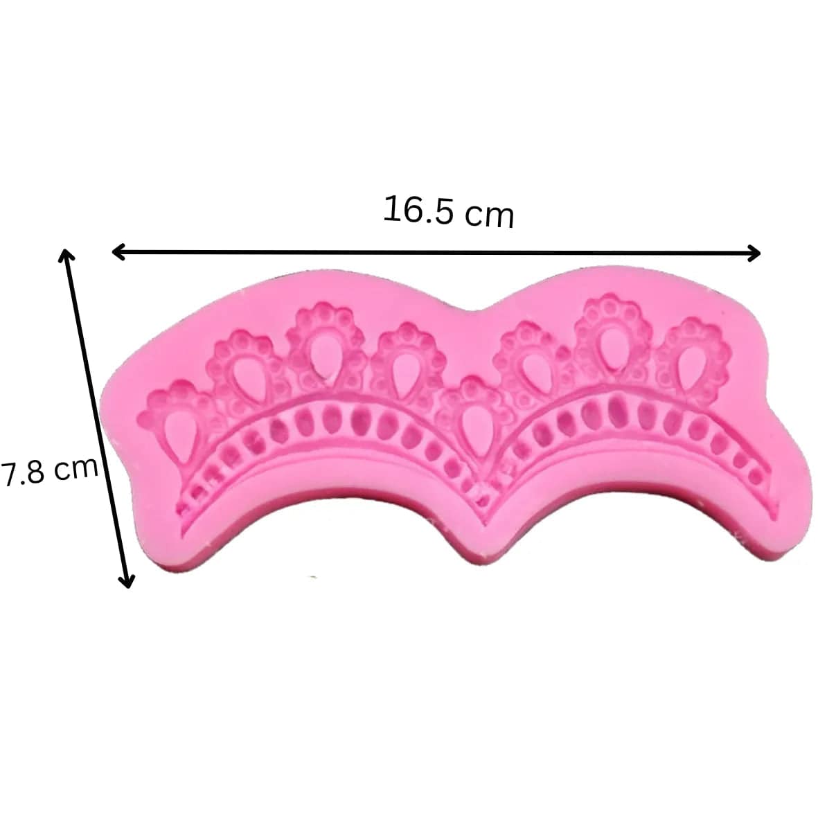 SILICONE FONDANT GUM PASTE MOULD - LACE 05 - thebakingtools.com