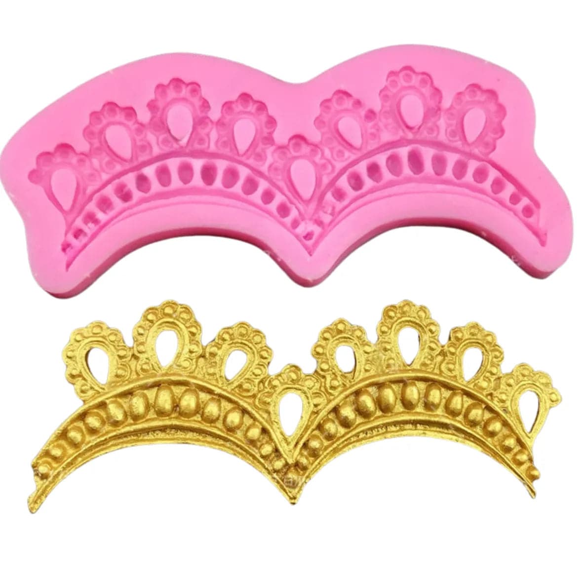 SILICONE FONDANT GUM PASTE MOULD - LACE 05 - thebakingtools.com